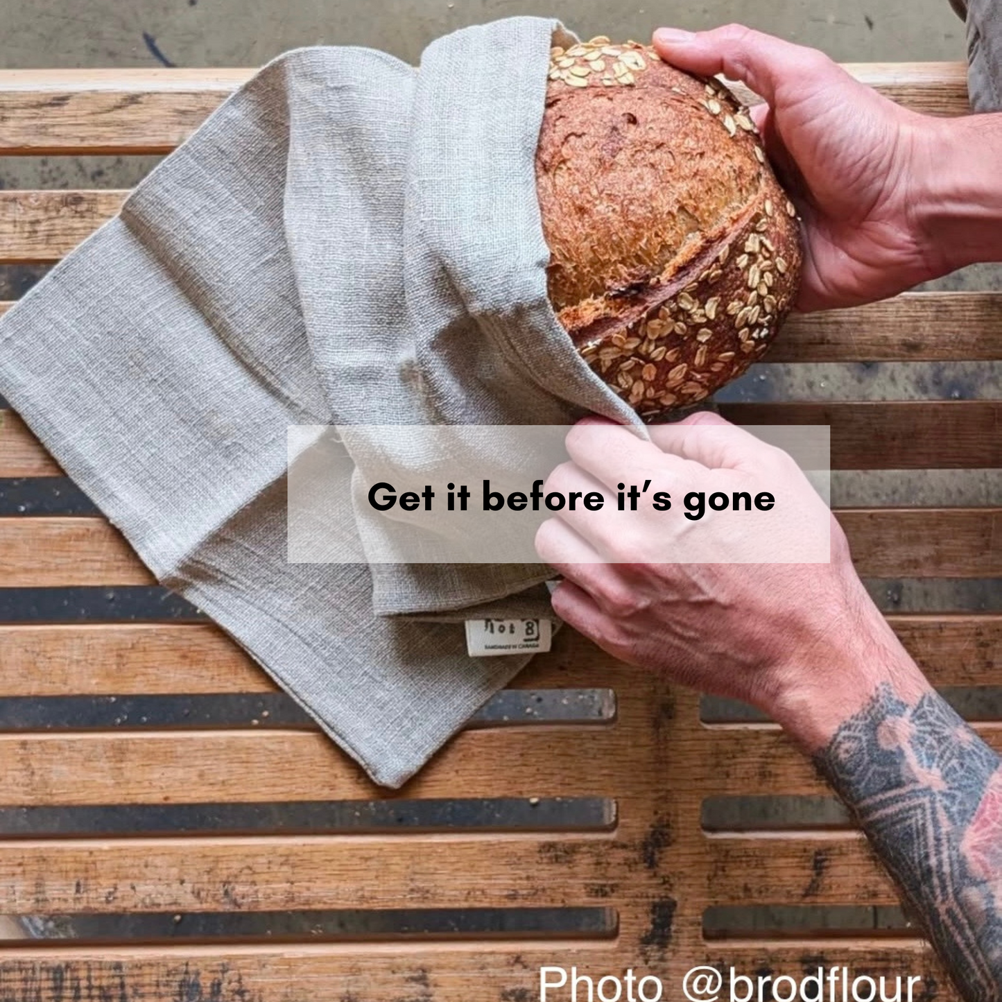 Loaf Bag | A Bread Bag for Bread Lovers | 100% Linen Bread Bag