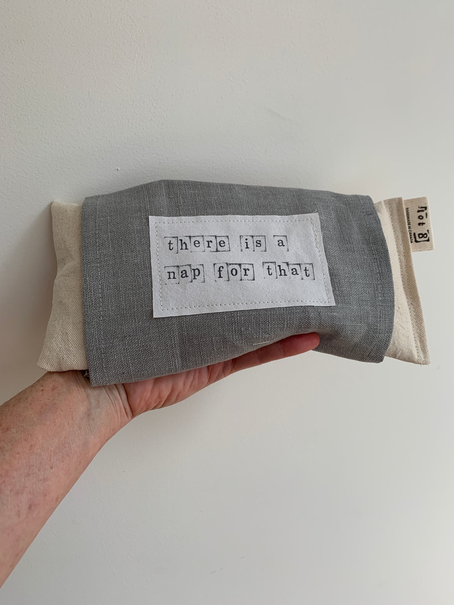 Handmade Eye Pillow with Removable Linen Sleeve