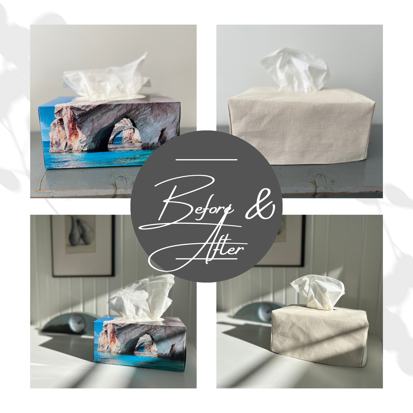 Canvas Tissue Box Cover | Disguise Your Tissue