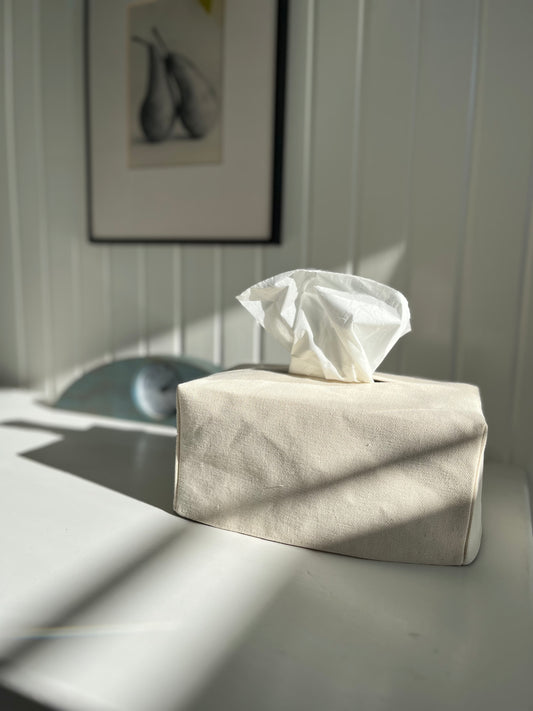 Reversible Fabric Tissue Box Cover