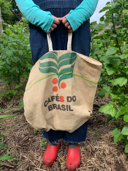 The Farmer's Market Tote | Upcycled Coffee Sack Tote