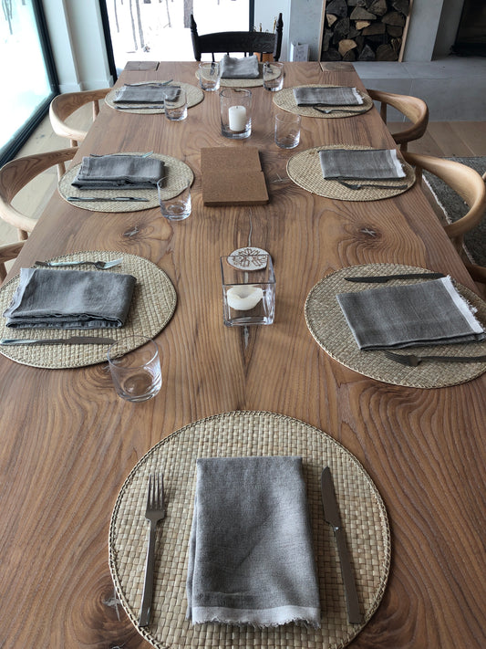 Linen Dinner Napkin Set | Set of 4 Linen Dinner Napkins