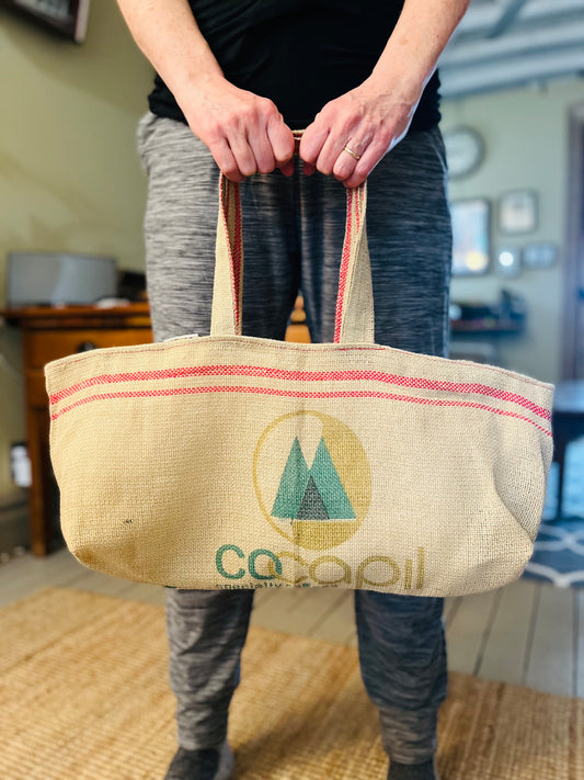 The Brunch Tote | Upcycled Coffee Sack Tote