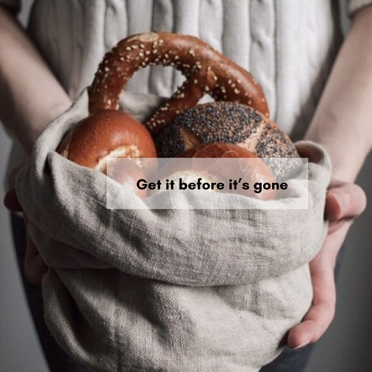 Boule Bag | A Bread Bag for Bread Lovers | 100% Linen Bread Bag