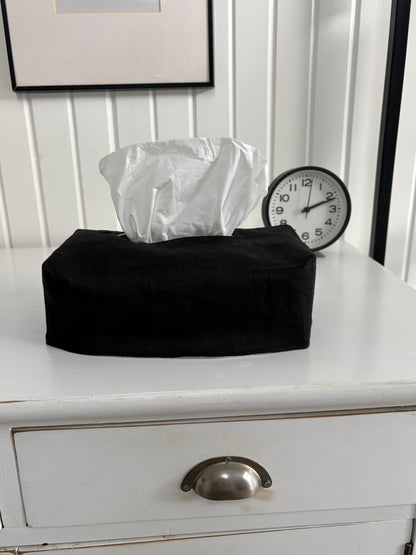 Reversible Linen Tissue Box Cover