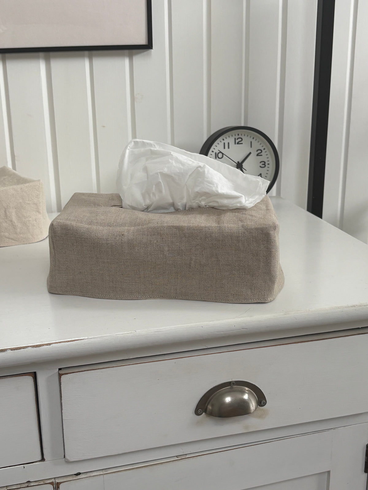 Reversible Fabric Tissue Box Cover
