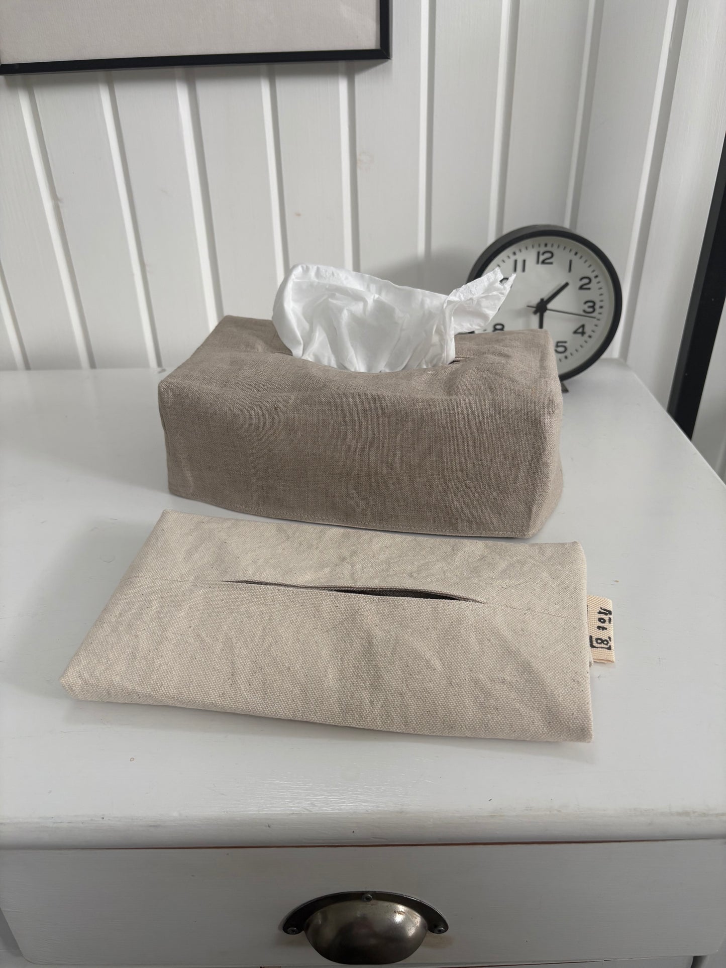 Reversible Fabric Tissue Box Cover