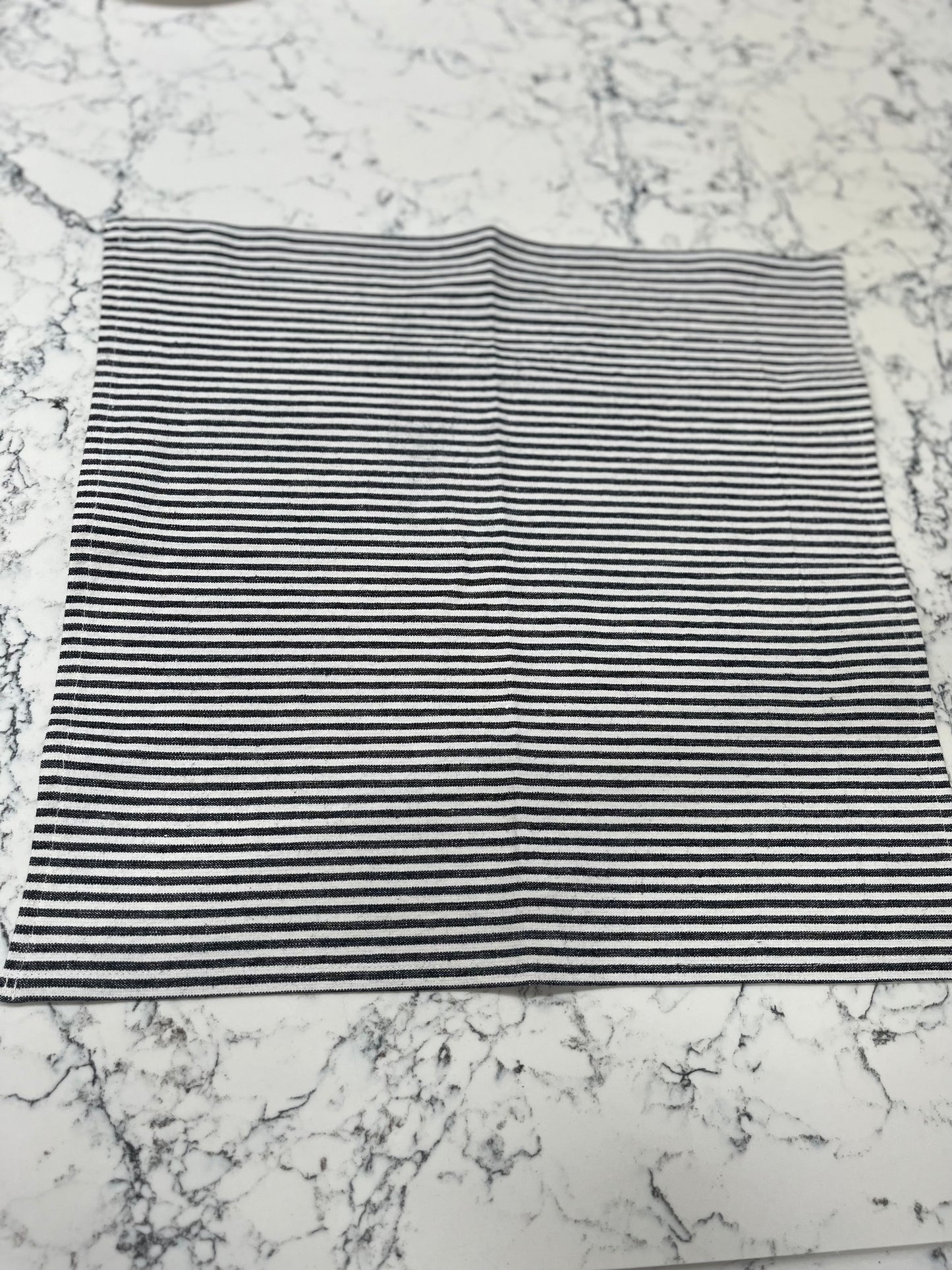 B+W Striped Organic Cotton/Hemp Napkins | Set of 4