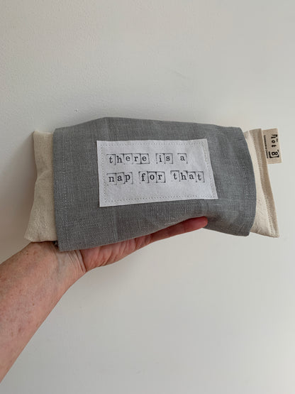 Handmade Eye Pillow with Removable Linen Sleeve