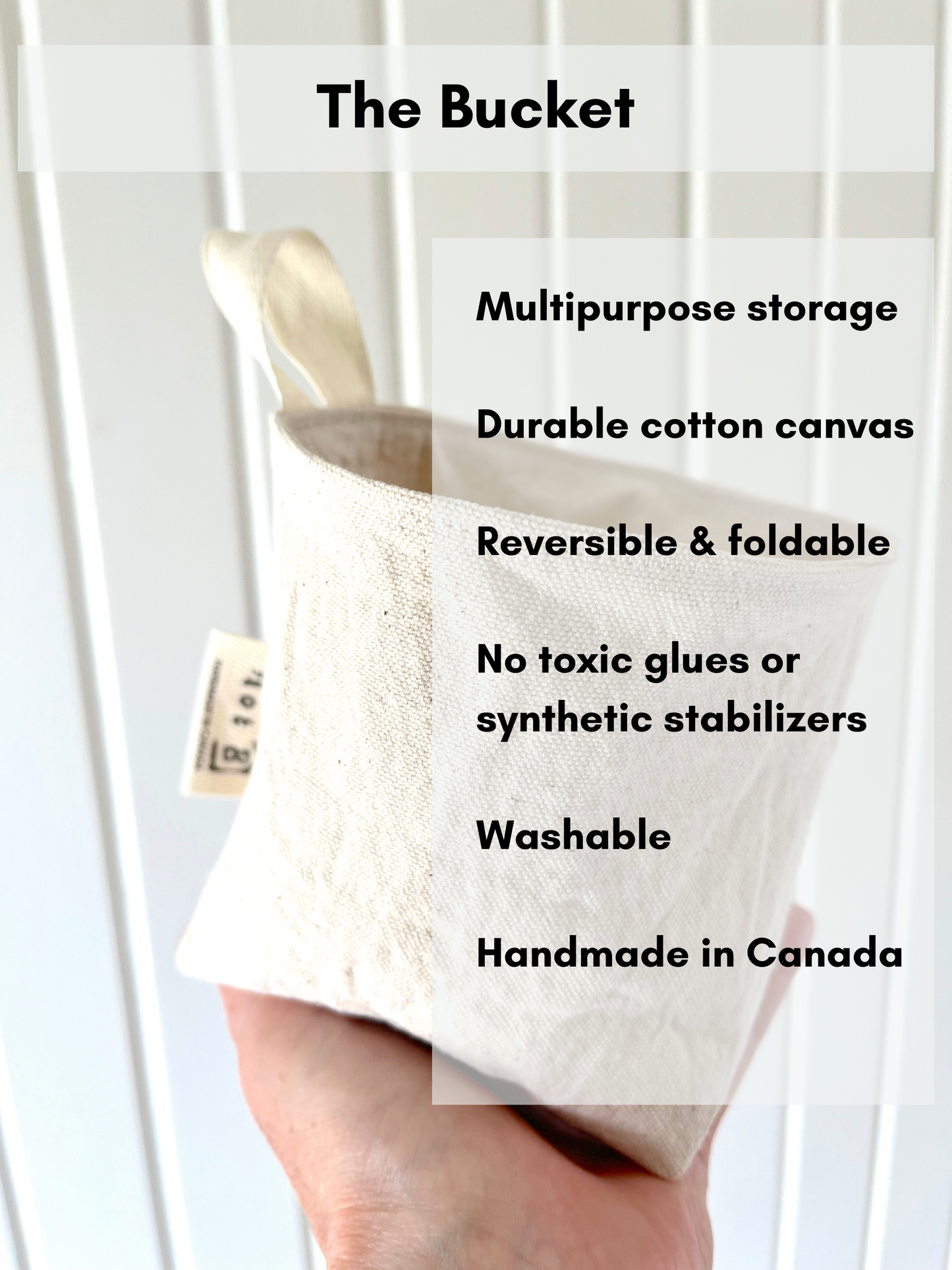 The Bucket | All-Purpose Canvas Organizer