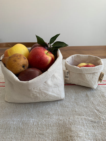 For the Type A | Set of 3 All-Purpose Canvas Organizers | Handmade in Stratford ON
