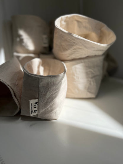 For the Type A | Set of 3 All-Purpose Canvas Organizers | Handmade in Stratford ON