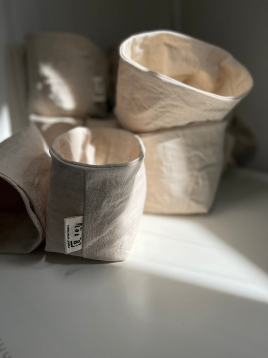 For the Type A | Set of 3 All-Purpose Canvas Organizers | Handmade in Stratford ON