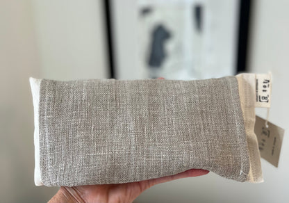 Handmade Eye Pillow with Removable Linen Sleeve