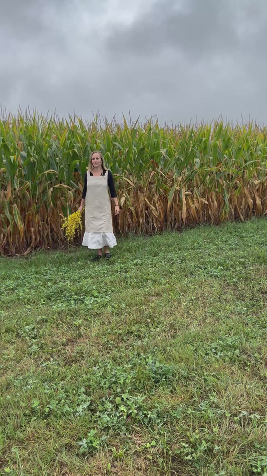 I've Got Your Back Apron | OEKO-Tex Linen Crossback Apron