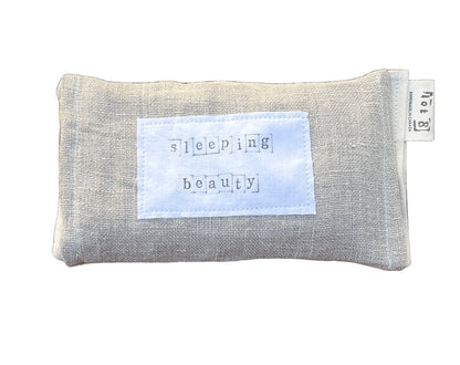 Handmade Eye Pillow with Removable Linen Sleeve
