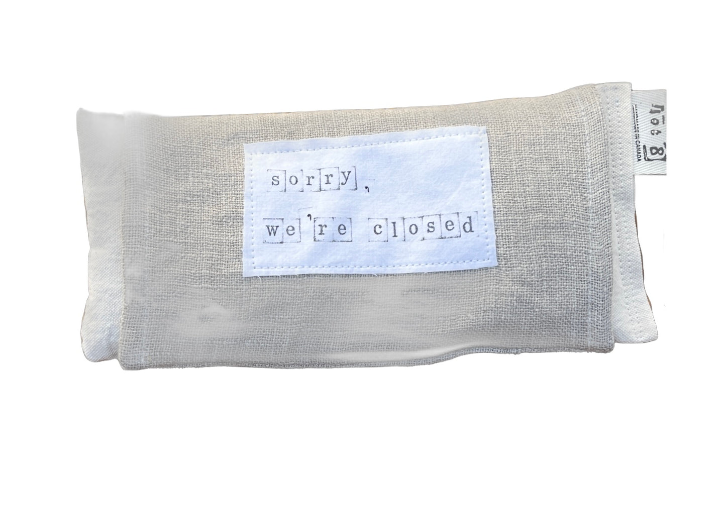 Handmade Eye Pillow with Removable Linen Sleeve