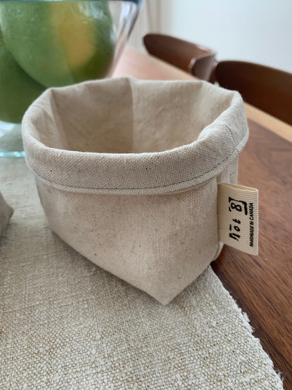 For the Type A | Set of 3 All-Purpose Canvas Organizers | Handmade in Stratford ON