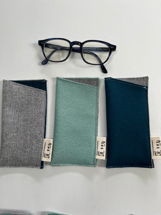 NEW!  Soft Eyeglasses Case | Handmade Eyeglasses Case from Deadstock Wool