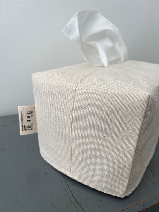 Canvas Tissue Box Cover | Disguise Your Tissue