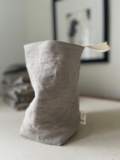The Linen + Canvas All-Purpose Sack | Reversible Linen Organization Sack