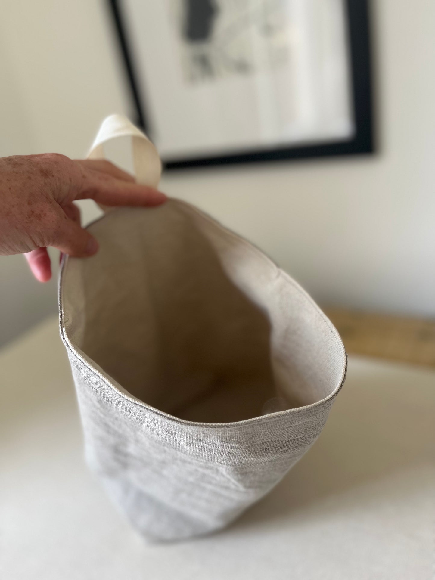 The Linen + Canvas All-Purpose Sack | Reversible Linen Organization Sack