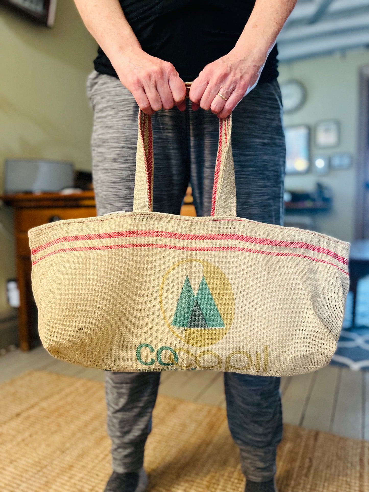 The Brunch Tote | Upcycled Coffee Sack Tote