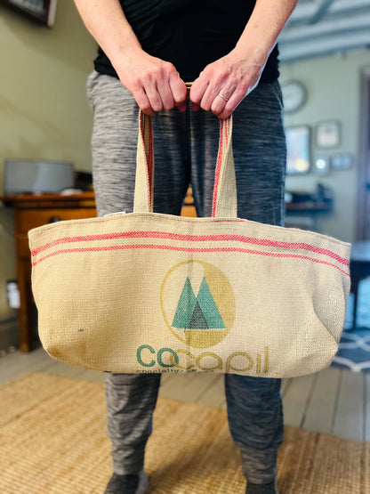 The Brunch Tote | Upcycled Coffee Sack Tote